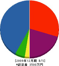 平田建設 貸借対照表 2009年12月期