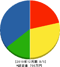 平田工業所 貸借対照表 2010年12月期