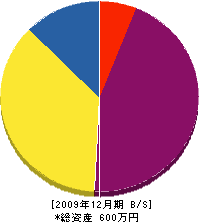 小松園芸造園 貸借対照表 2009年12月期