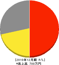 平田工業所 損益計算書 2010年12月期