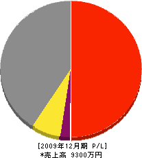 丸岡組 損益計算書 2009年12月期