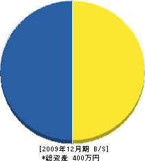 畑中工務店 貸借対照表 2009年12月期