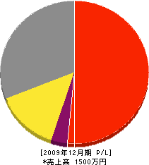 野島建塗工業 損益計算書 2009年12月期