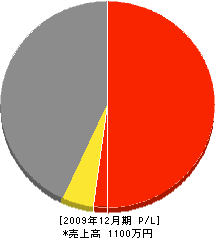 田中建設 損益計算書 2009年12月期