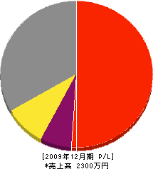 前田組 損益計算書 2009年12月期