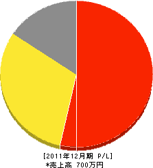 片岡たたみ店 損益計算書 2011年12月期