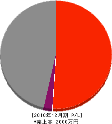 ホームペイント工業 損益計算書 2010年12月期