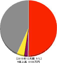 タカヤマ開発 損益計算書 2010年12月期 タカヤマ開発 損益計算書 2010年12月期