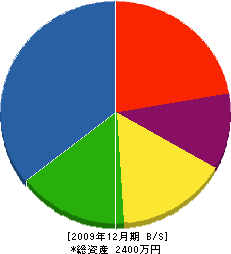 佐々木建築 貸借対照表 2009年12月期