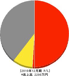 信貴板ガラス建材 損益計算書 2010年12月期 信貴板ガラス建材 損益計算書 2010年12月期