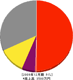 北勝塗装 損益計算書 2009年12月期