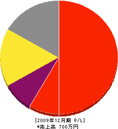 徳田電気商会 損益計算書 2009年12月期