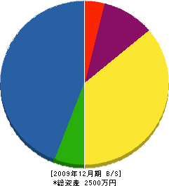 柿田建築 貸借対照表 2009年12月期