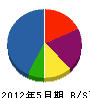 中部田川 貸借対照表 2012年5月期