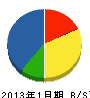 笠井工務店 貸借対照表 2013年1月期