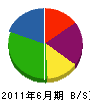 伸亜建 貸借対照表 2011年6月期