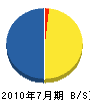 裕成開発 貸借対照表 2010年7月期