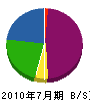 島田商店 貸借対照表 2010年7月期