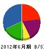 矢野技建 貸借対照表 2012年6月期