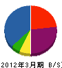松本電気工業 貸借対照表 2012年3月期