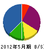 蛭田建設工業 貸借対照表 2012年5月期