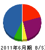 北川工業 貸借対照表 2011年6月期