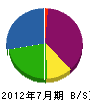 小泉電気工業 貸借対照表 2012年7月期
