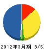 穴井住設 貸借対照表 2012年3月期