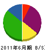 上野設備 貸借対照表 2011年6月期