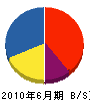 高井電気 貸借対照表 2010年6月期