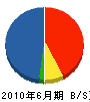 富士見塗装 貸借対照表 2010年6月期