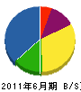 静岡塗装組 貸借対照表 2011年6月期