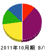 岩崎建設工業 貸借対照表 2011年10月期