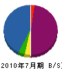 誠晨建設 貸借対照表 2010年7月期
