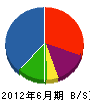 藤本電気商会 貸借対照表 2012年6月期