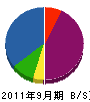 大川組 貸借対照表 2011年9月期
