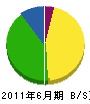 松島造園土木 貸借対照表 2011年6月期