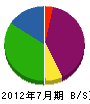 九州ティーエムティー工業 貸借対照表 2012年7月期