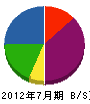 渡辺開発 貸借対照表 2012年7月期