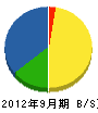 東京建設コンサルタント 貸借対照表 2012年9月期