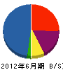 菊田電気工事 貸借対照表 2012年6月期