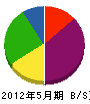 松井組 貸借対照表 2012年5月期