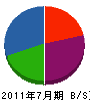 渡辺開発 貸借対照表 2011年7月期