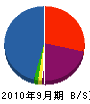 本松組 貸借対照表 2010年9月期