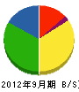 山川工務店 貸借対照表 2012年9月期