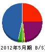 平川工務店 貸借対照表 2012年5月期