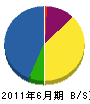 染谷商事 貸借対照表 2011年6月期