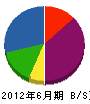 松井建拓 貸借対照表 2012年6月期