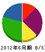 井戸川建設 貸借対照表 2012年6月期