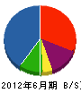 松田木工 貸借対照表 2012年6月期